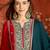 Women fuchsia vichitra silk embroidered kurta set