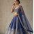 Royal Blue Embroidered Lehenga Choli with Designer Dupatta