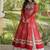 Bandhani Print Faux Georgette Kurti with Kora Cotton Lehenga - Full Stitched free size