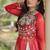 Bandhani Print Faux Georgette Kurti with Kora Cotton Lehenga - Full Stitched free size