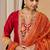 Deep red kurta with salwar and dupatta