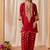 Deep red kurta with salwar and dupatta