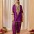 Deep purple kurta with salwar and dupatta