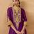 Deep purple kurta with salwar and dupatta