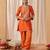 Burnt orange kurta with salwar and dupatta
