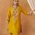 Mustard yellow kurta with salwar and dupatta