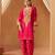 Hot pink kurta with salwar and dupatta