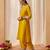 Mustard yellow chauga with salwar with dupatta