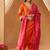 Burnt orange chauga with salwar and dupatta