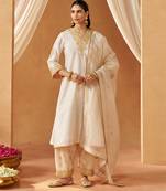 Daisy ivory chauga with salwar and dupatta