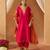 Hot pink with dupatta chauga and dupatta
