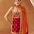 Deep red kurta with gharara and dupatta