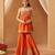 Burnt orange kurta with gharara and dupatta