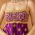 Deep purple kurta with gharara and dupatta