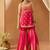 Hot pink kurta with gharara and dupatta