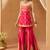 Hot pink kurta with gharara and dupatta