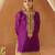Deep purple kurta with sharara and dupatta