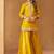 Mustard yellow kurta with sharara and dupatta