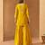 Mustard yellow kurta with sharara and dupatta