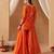Burnt orange kurta with sharara and dupatta