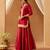 Deep red kurta with sharara and dupatta
