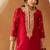 Deep red kurta with sharara and dupatta