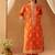 Burnt orange kurta with salwar and dupatta
