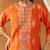 Burnt orange kurta with salwar and dupatta