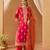 Hot pink kurta with salwar and dupatta