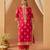 Hot pink kurta with salwar and dupatta