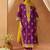 Deep purple kurta with salwar and dupatta
