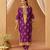 Deep purple kurta with salwar and dupatta
