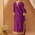 Deep purple kurta with salwar and dupatta