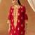Deep red kurta with salwar and dupatta