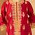 Deep red kurta with salwar and dupatta