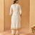 Daisy ivory kurta with salwar and dupatta
