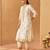 Daisy ivory kurta with salwar and dupatta