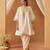 Daisy ivory kalidaar chauga with salwar and dupatta