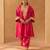 Hot pink kalidaar chauga with salwar with dupatta