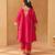 Hot pink kalidaar chauga with salwar with dupatta