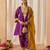 Deep purple kalidaar chauga with salwar with dupatta