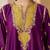 Deep purple kalidaar chauga with salwar with dupatta