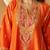 Burnt orange kalidaar chauga with salwar with dupatta