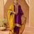 Deep purple kaaftan with salwar with dupatta