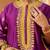Deep purple kaaftan with salwar with dupatta