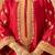 Deep red kaaftan with salwar with dupatta