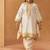 Daisy ivory kaaftan with salwar with dupatta