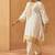 Daisy ivory kaaftan with salwar with dupatta