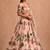 Multicolor Printed & Beautiful Handwork Silk Blend Lehenga Set 