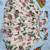 Multicolor Printed & Beautiful Handwork Silk Blend Lehenga Set 